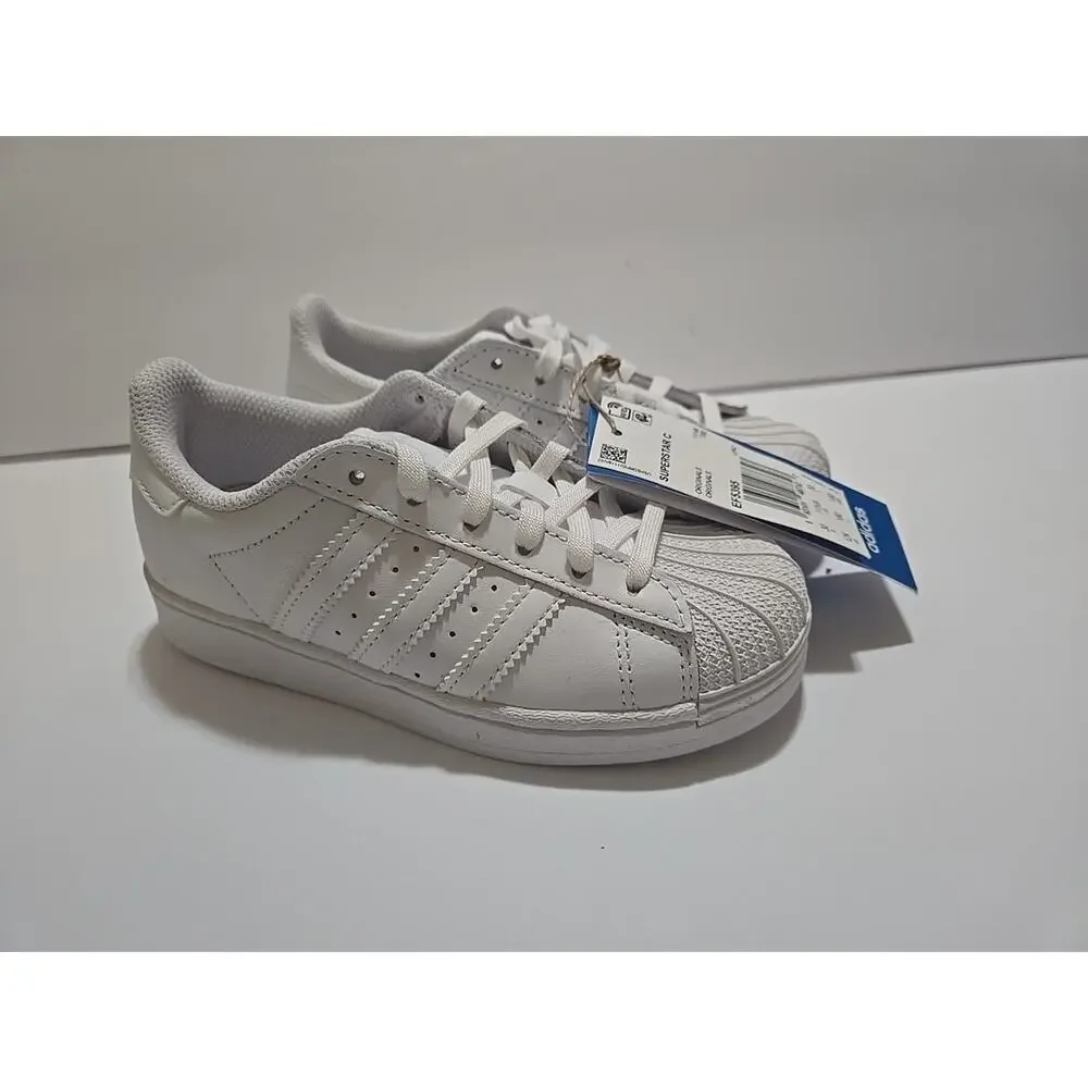 SUPERSTAR C ADIDAS WHITE/WHITE/WHITE EF5395-SIZE 12K